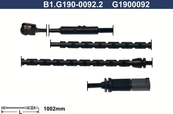 Galfer B1.G190-0092.2 - Сигнализатор, износ тормозных колодок autospares.lv