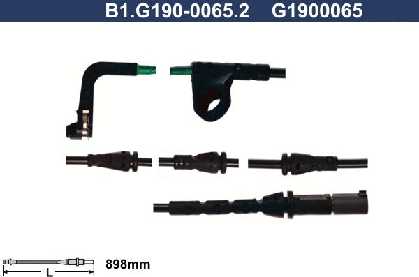 Galfer B1.G190-0065.2 - Сигнализатор, износ тормозных колодок autospares.lv