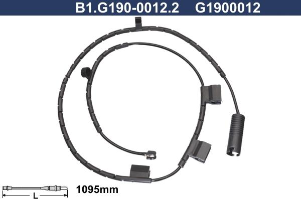 Galfer B1.G190-0012.2 - Сигнализатор, износ тормозных колодок autospares.lv