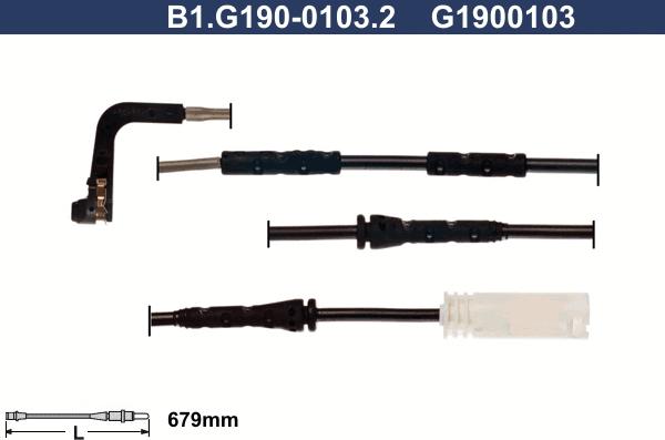 Galfer B1.G190-0103.2 - Сигнализатор, износ тормозных колодок autospares.lv