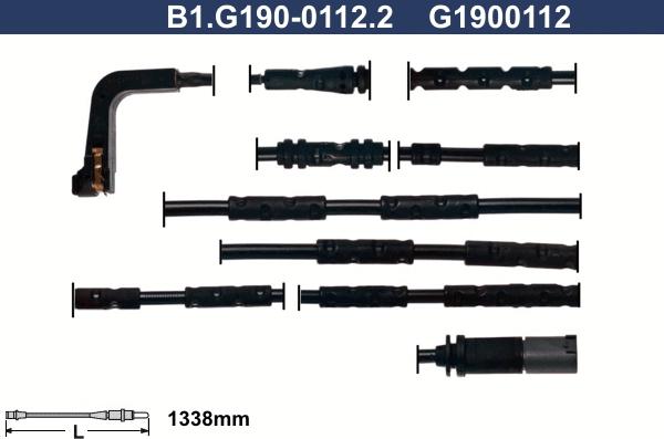 Galfer B1.G190-0112.2 - Сигнализатор, износ тормозных колодок autospares.lv