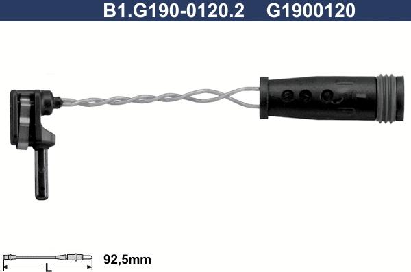 Galfer B1.G190-0120.2 - Сигнализатор, износ тормозных колодок autospares.lv