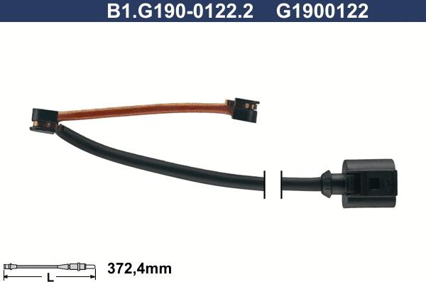 Galfer B1.G190-0122.2 - Сигнализатор, износ тормозных колодок autospares.lv