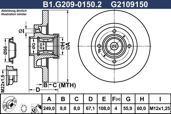 Galfer B1.G209-0150.2 - Тормозной диск autospares.lv