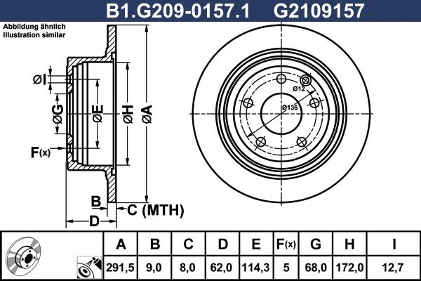 Galfer B1.G209-0157.1 - Тормозной диск autospares.lv