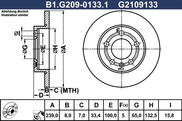 Galfer B1.G209-0133.1 - Тормозной диск autospares.lv