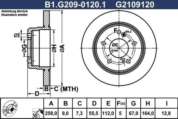 Galfer B1.G209-0120.1 - Тормозной диск autospares.lv
