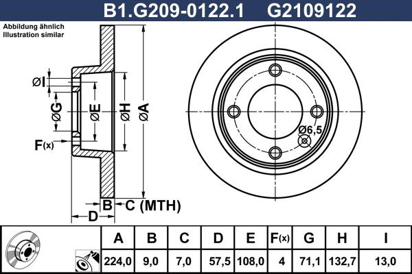 Galfer B1.G209-0122.1 - Тормозной диск autospares.lv