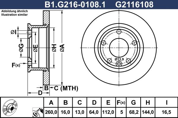 Galfer B1.G216-0108.1 - Тормозной диск autospares.lv