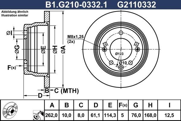 Galfer B1.G210-0332.1 - Тормозной диск autospares.lv