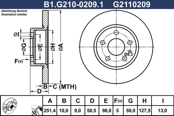 Galfer B1.G210-0209.1 - Тормозной диск autospares.lv