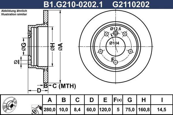 Galfer B1.G210-0202.1 - Тормозной диск autospares.lv