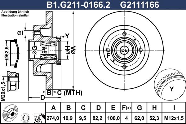 Galfer B1.G211-0166.2 - Тормозной диск autospares.lv