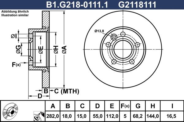 Galfer B1.G218-0111.1 - Тормозной диск autospares.lv