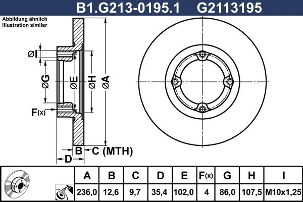 Galfer B1.G213-0195.1 - Тормозной диск autospares.lv