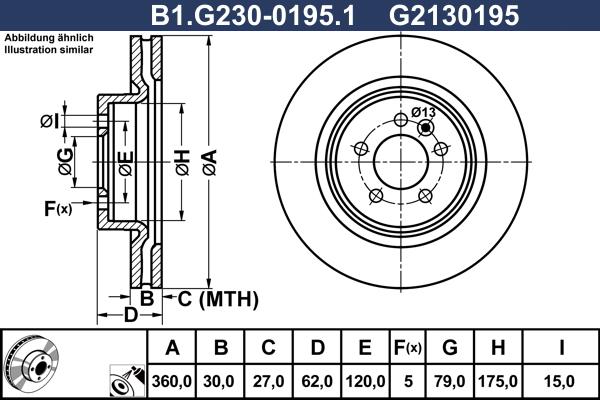 Galfer B1.G230-0195.1 - Тормозной диск autospares.lv