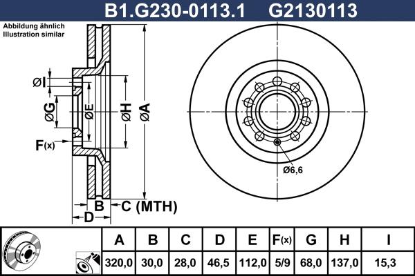 Galfer B1.G230-0113.1 - Тормозной диск autospares.lv