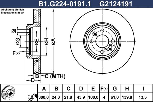 Galfer B1.G224-0191.1 - Тормозной диск autospares.lv