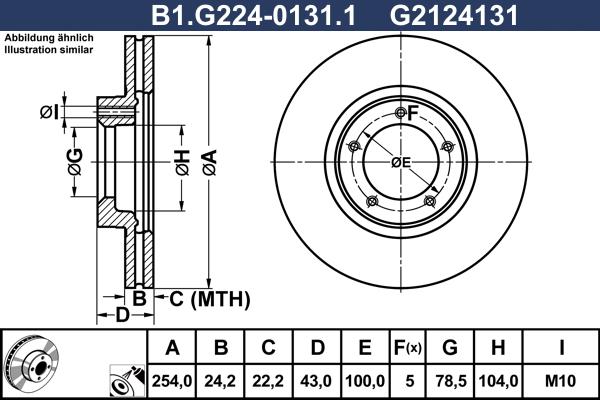 Galfer B1.G224-0131.1 - Тормозной диск autospares.lv