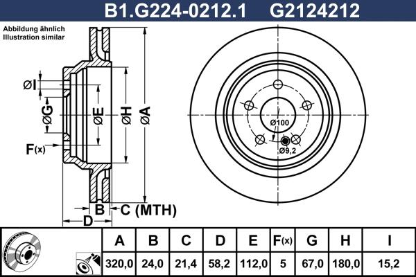 Galfer B1.G224-0212.1 - Тормозной диск autospares.lv