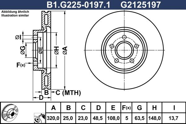 Galfer B1.G225-0197.1 - Тормозной диск autospares.lv