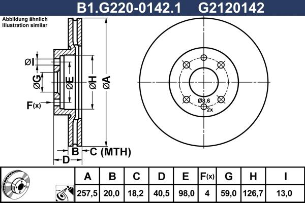Galfer B1.G220-0142.1 - Тормозной диск autospares.lv