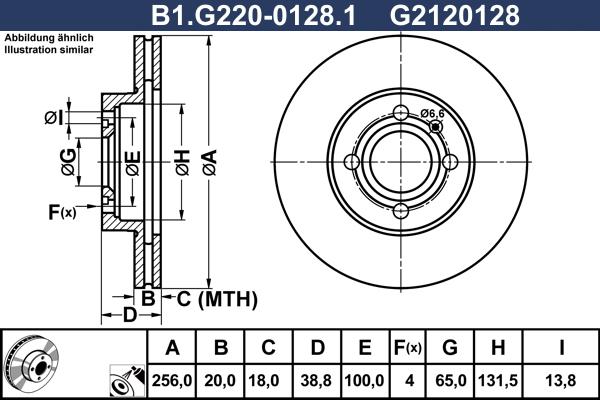 Galfer B1.G220-0128.1 - Тормозной диск autospares.lv