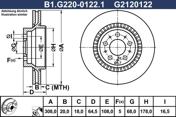 Galfer B1.G220-0122.1 - Тормозной диск autospares.lv