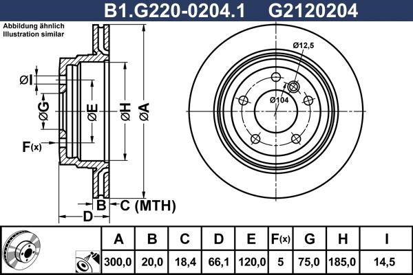 Galfer B1.G220-0204.1 - Тормозной диск autospares.lv