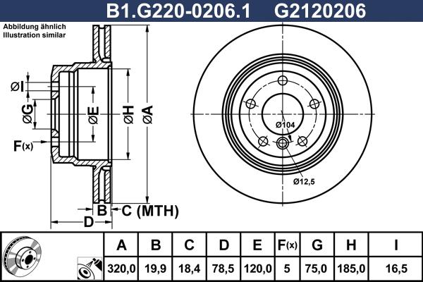 Galfer B1.G220-0206.1 - Тормозной диск autospares.lv