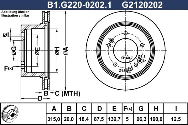 Galfer B1.G220-0202.1 - Тормозной диск autospares.lv