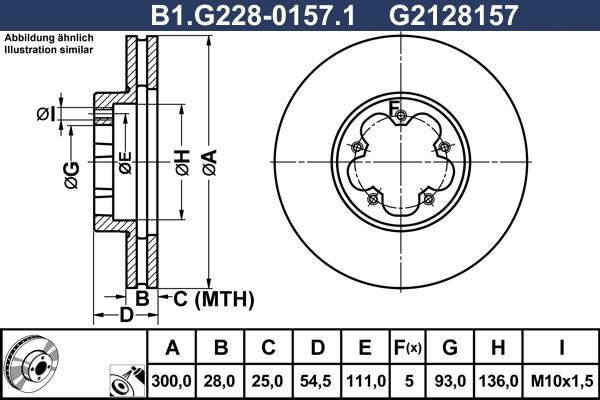 Galfer B1.G228-0157.1 - Тормозной диск autospares.lv