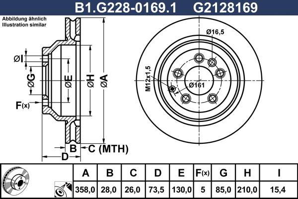 Galfer B1.G228-0169.1 - Тормозной диск autospares.lv