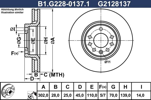 Galfer B1.G228-0137.1 - Тормозной диск autospares.lv