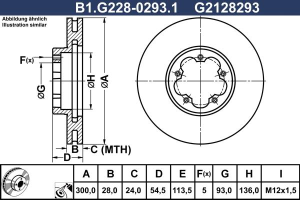 Galfer B1.G228-0293.1 - Тормозной диск autospares.lv