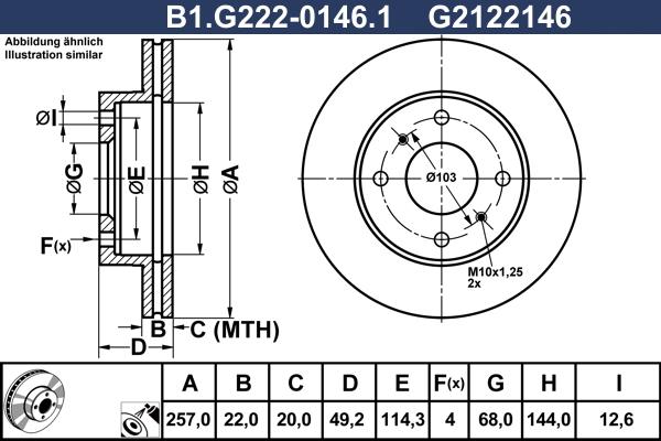 Galfer B1.G222-0146.1 - Тормозной диск autospares.lv