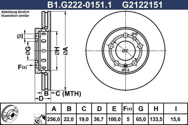 Galfer B1.G222-0151.1 - Тормозной диск autospares.lv