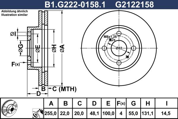 Galfer B1.G222-0158.1 - Тормозной диск autospares.lv