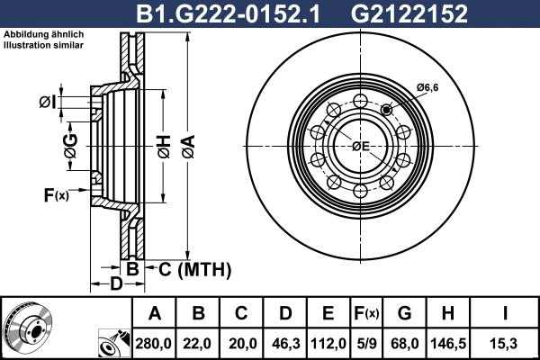 Galfer B1.G222-0152.1 - Тормозной диск autospares.lv