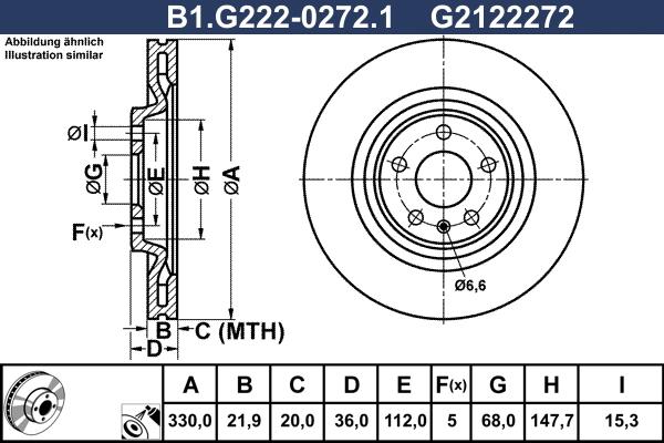 Galfer B1.G222-0272.1 - Тормозной диск autospares.lv