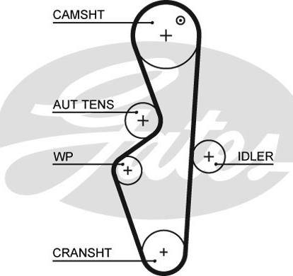 Gates 5617XS - Зубчатый ремень ГРМ autospares.lv