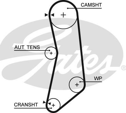 Gates 5626XS - Зубчатый ремень ГРМ autospares.lv