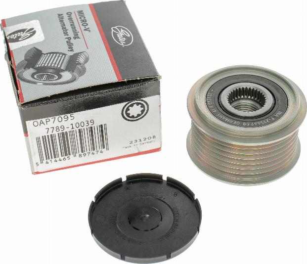 Gates OAP7095 - Шкив генератора, муфта autospares.lv