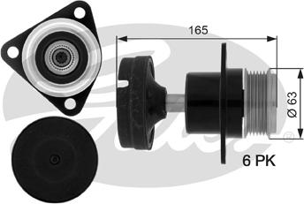 Gates OAP7050 - Шкив генератора, муфта autospares.lv