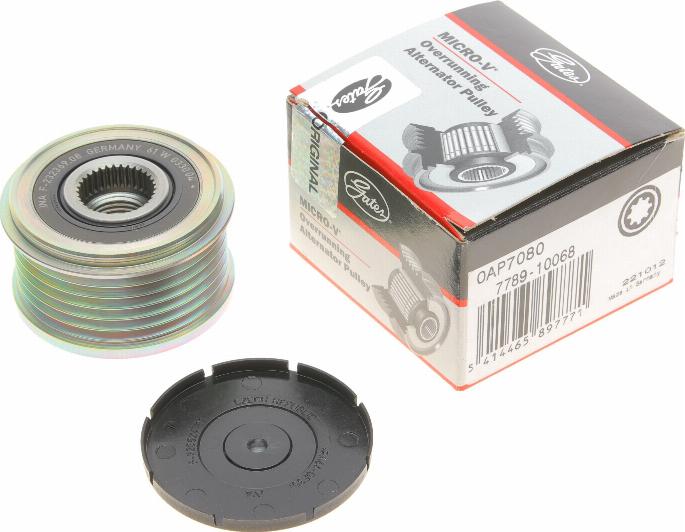 Gates OAP7080 - Шкив генератора, муфта autospares.lv