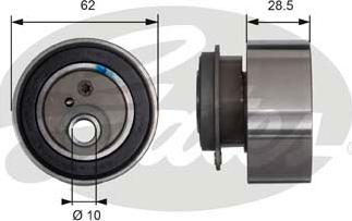 Gates T41091 - Натяжной ролик, зубчатый ремень ГРМ autospares.lv