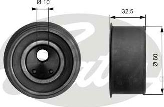 Gates T41046 - Натяжной ролик, зубчатый ремень ГРМ autospares.lv