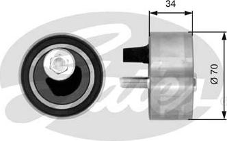 Gates T41063 - Натяжной ролик, зубчатый ремень ГРМ autospares.lv