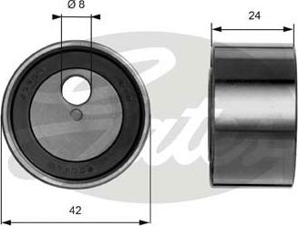 Gates T41009 - Натяжной ролик, зубчатый ремень ГРМ autospares.lv