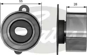 Gates T41019 - Натяжной ролик, зубчатый ремень ГРМ autospares.lv